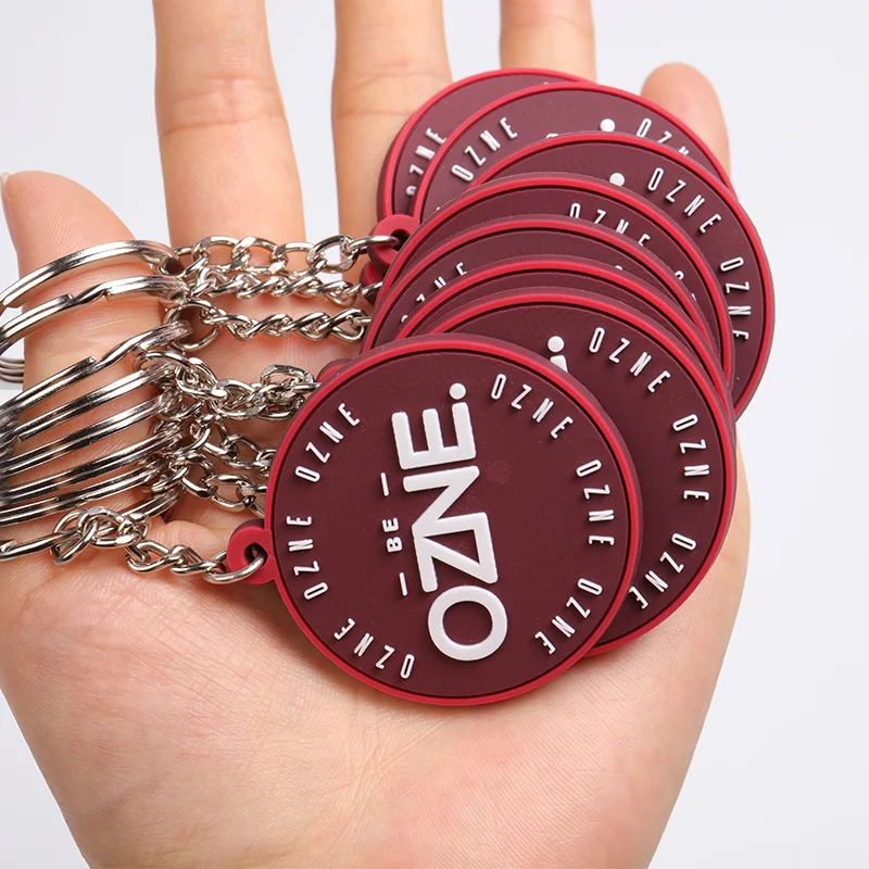 Custom Cute Bulk Cheap Price Keychains Soft PVC Silicone Key Chain With OEM Logo