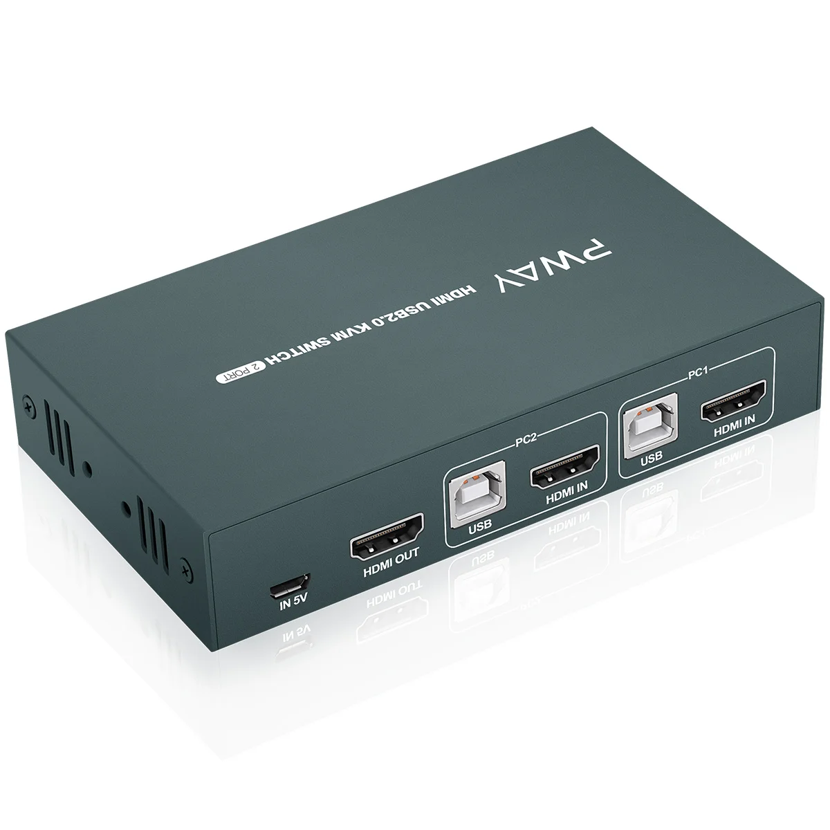  Видеопереключатель с 2 портами USB 0 KVM HDM I адаптер для подключения клавиатуры принтера мыши компьютера используют 1