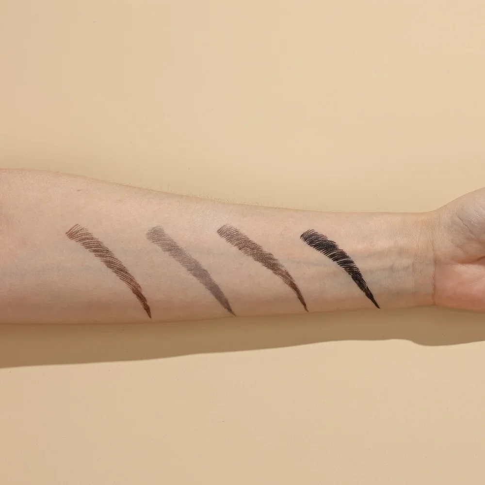 Natural Hair-Like Brows Makeup Waterproof Long-Lasting 3D Eye Brow Pencil 4-Fork-Tip Magical Microblading Eyebrow Pen