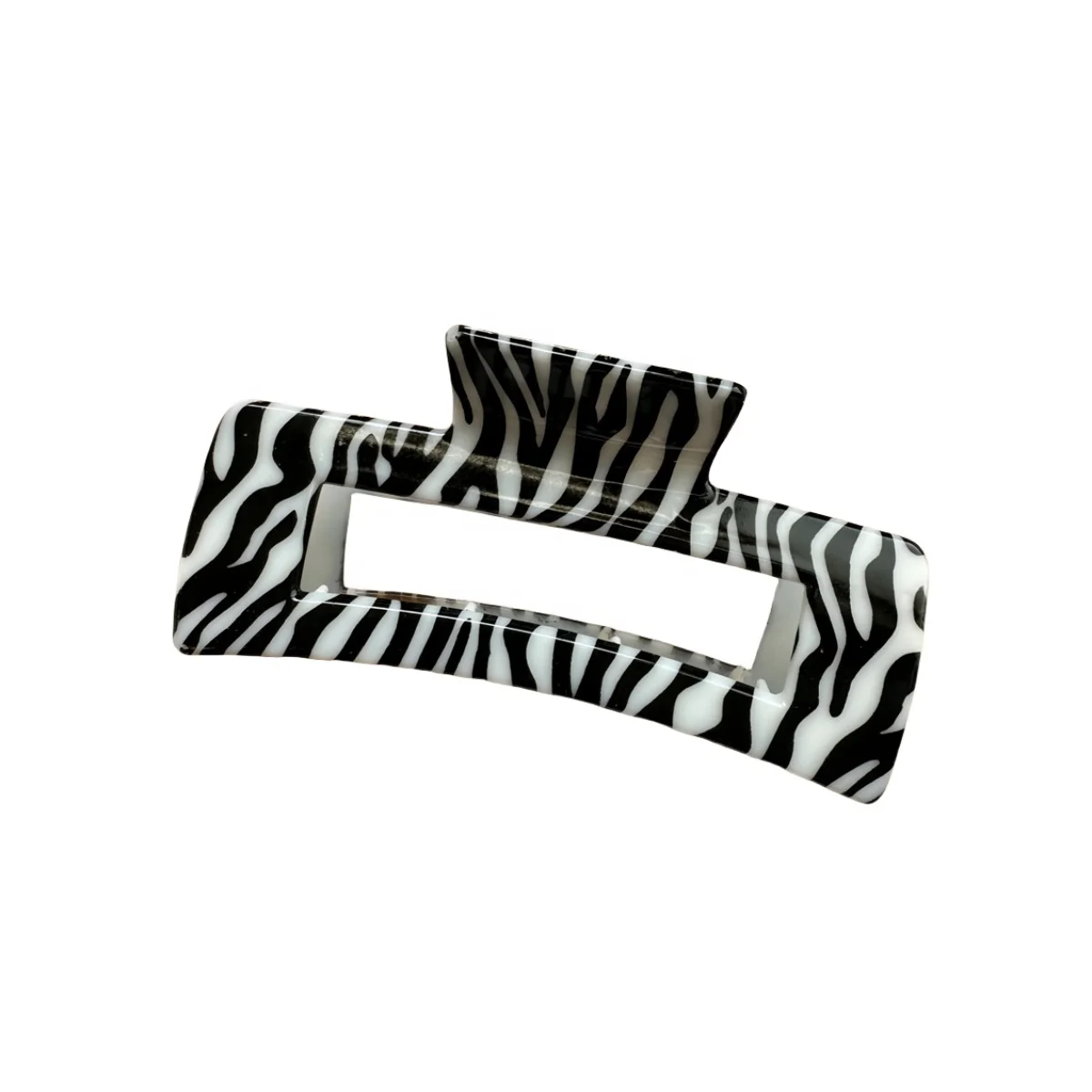 Summer style cherry floral printed hair clip women girls 10.5 cm hair claw Hydrographic printing claw clip