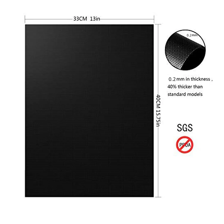 BBQ Grill Mats Heavy Duty Reusable and Easy to Clean  Works on Electric Grill Gas Charcoal Grill Mat Non-stick