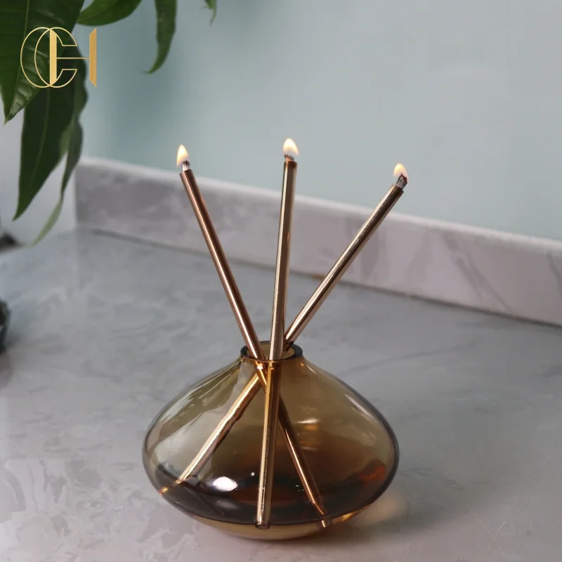 C&H Wholesale Refillable Candle Liquid Paraffin Oil Candles Infinity Everlasting Candles Set With Pristine