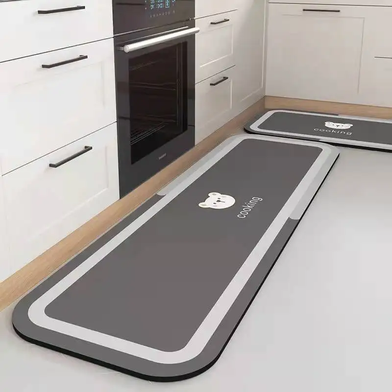 New Style Bathroom Door Quick-Drying Absorbent Floor Mat Carpet Bathroom Non-Slip Floor Mat Household Anti-Oil Kitchen Mat