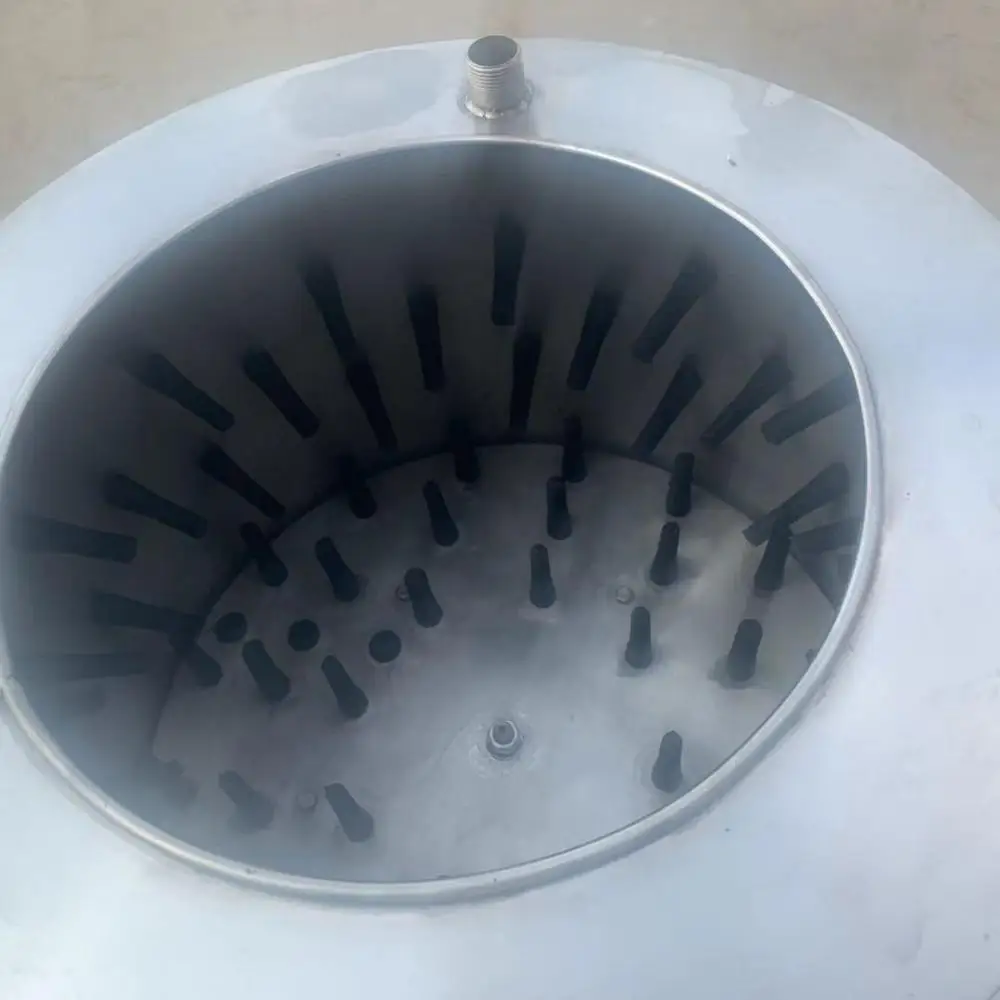 
stainless steel chicken feet skin peeling machine 