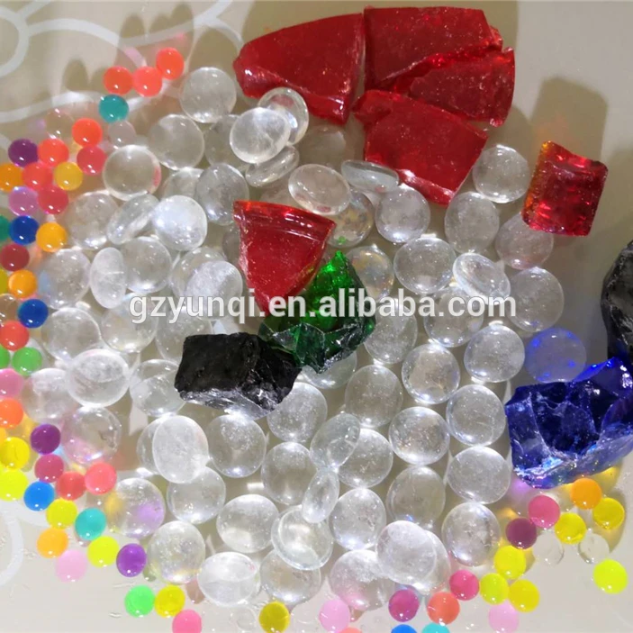 Updated cheapest beautiful custom clear marble glass pebble stone for landscaping