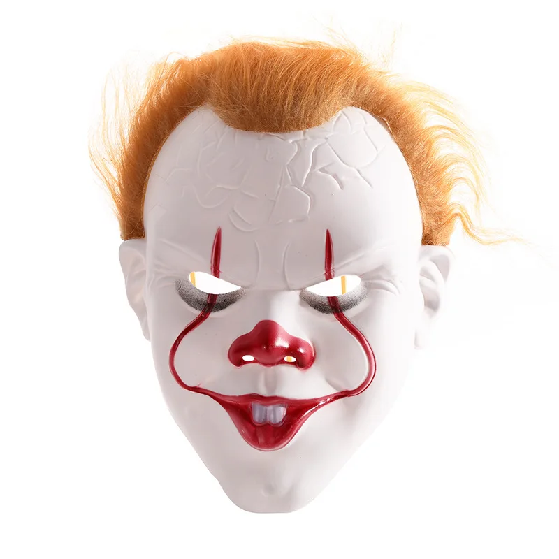 Wholesale Cheap Scary Clown Mask Halloween Mask Clown Ghost Night Horror Props Halloween Killer Cosplay Mask