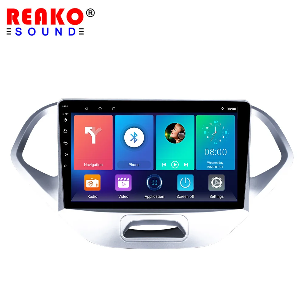 Car Radio Stereo For Ford Figo 2015-2018 Android QLED ISP Screen 9 Inch 2 Din 8 Core 4G WiFi GPS FM BT Carplay Mirror Link HP