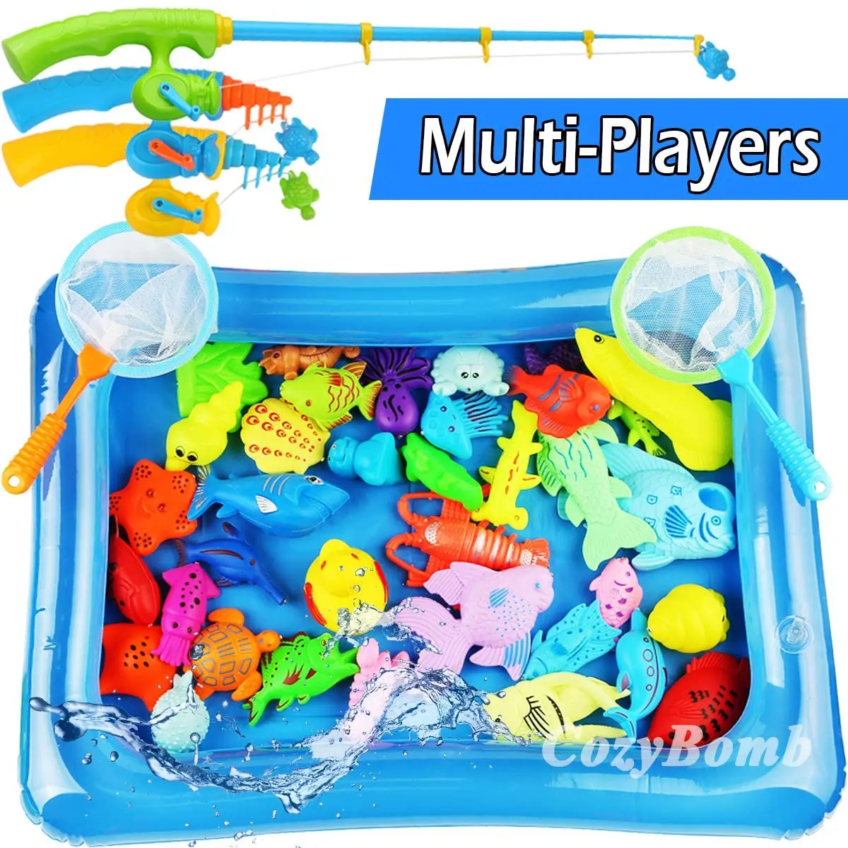 Милая Детская игрушка для водной рыбалки магнитные игрушки с надувным