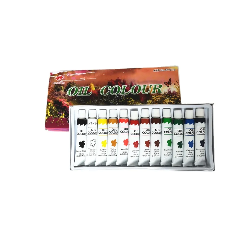 Best selling 12ml oil color paint set