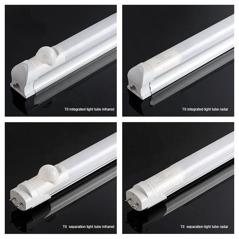 China factory 5 years warranty 18w 24w 36w 2700-6500k pir motion radar sensor integrated led tube light