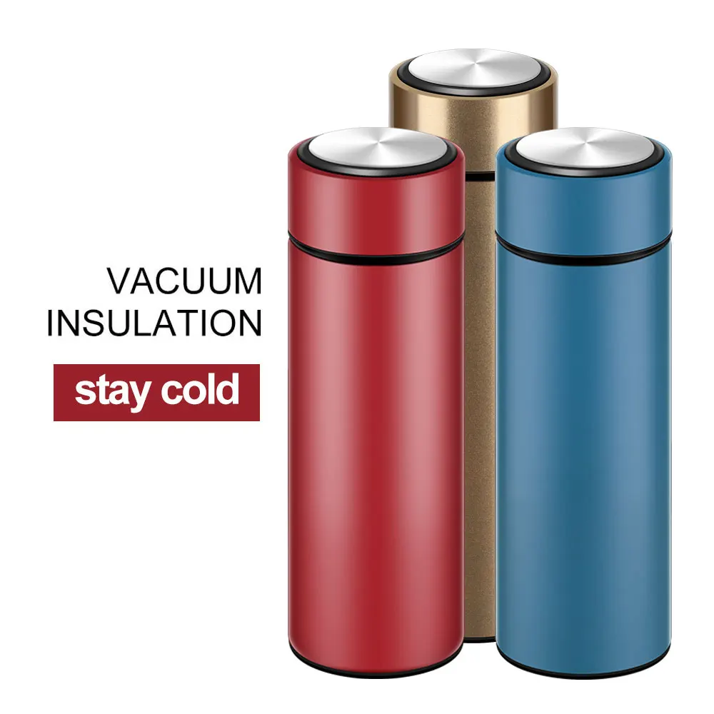 Wholesale matte black stainless steel insulated thermos metal travel water bottle