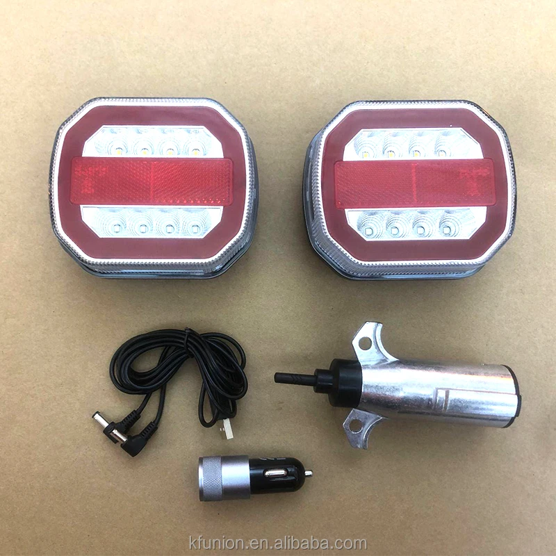 Dc12v 24v Wireless Trailer Magnetic Tow Light Kits,Led Tail Light For Truck Trailer,Magnetic Wireless Trailer