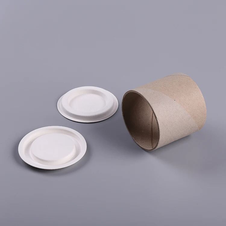 Custom eco friendly decorative paper tube sustainable cardboard bobbin cap