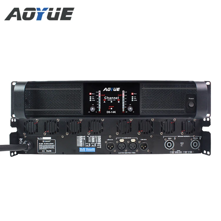 DS-14K 4 channel power amplifier professional 5000 watt audio power amplifier