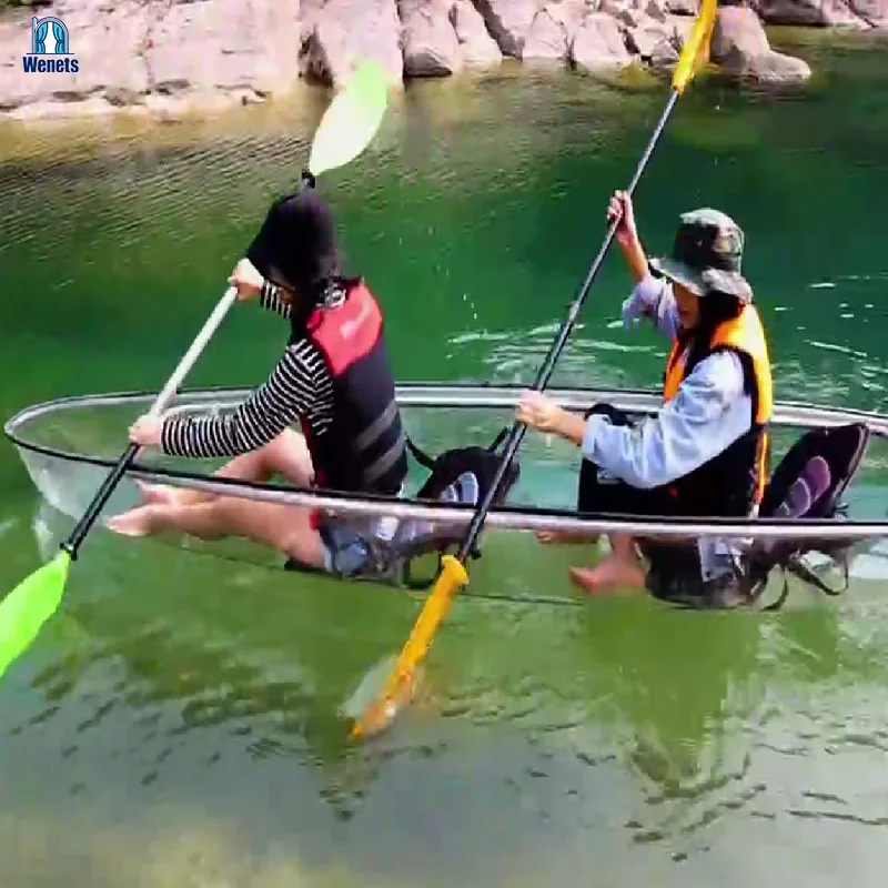 Wholesale Price Clear Kayak Boat Canoe Kayak Fishing Boat 2 People Transparent Kayak