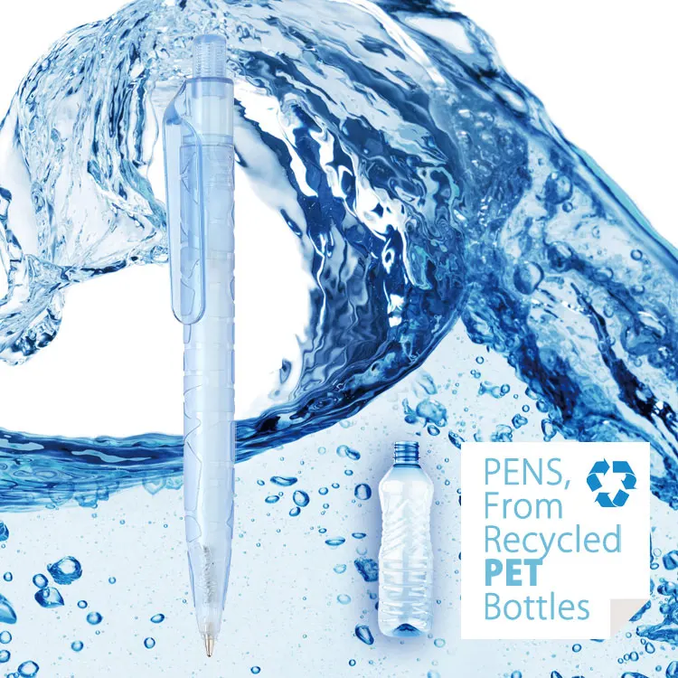 
Supermarket ECO Friendly Recycled Pen Plastic Ballpoint Pen With Custom Logo 