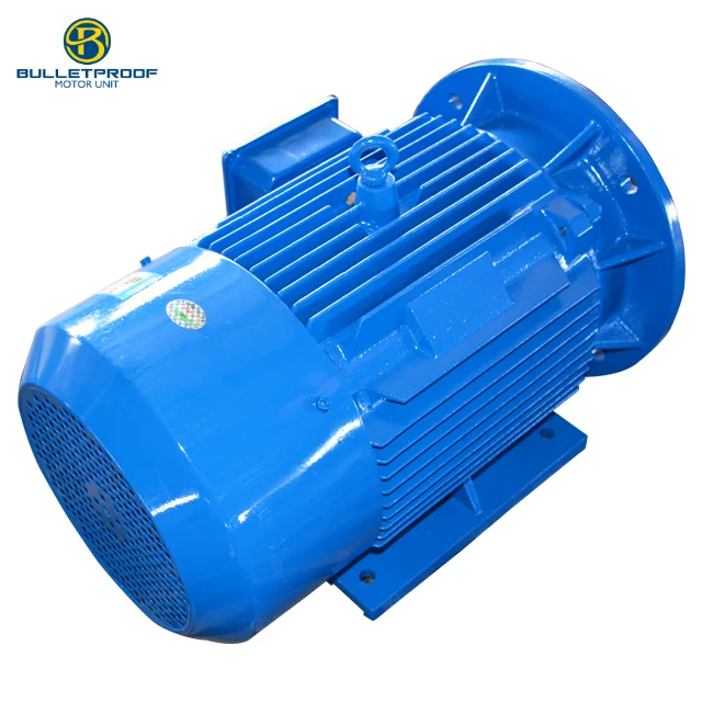 ye3 380/660v 90kw/125hp 1480rpm 100 cooper wire cast iron industrial asynchronous induction ac 3 phase electric motor wholesale