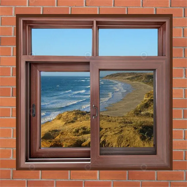 Prima Big Fixed Picture Window Customized Modern Specifications Golden Supplier Aluminium Windows
