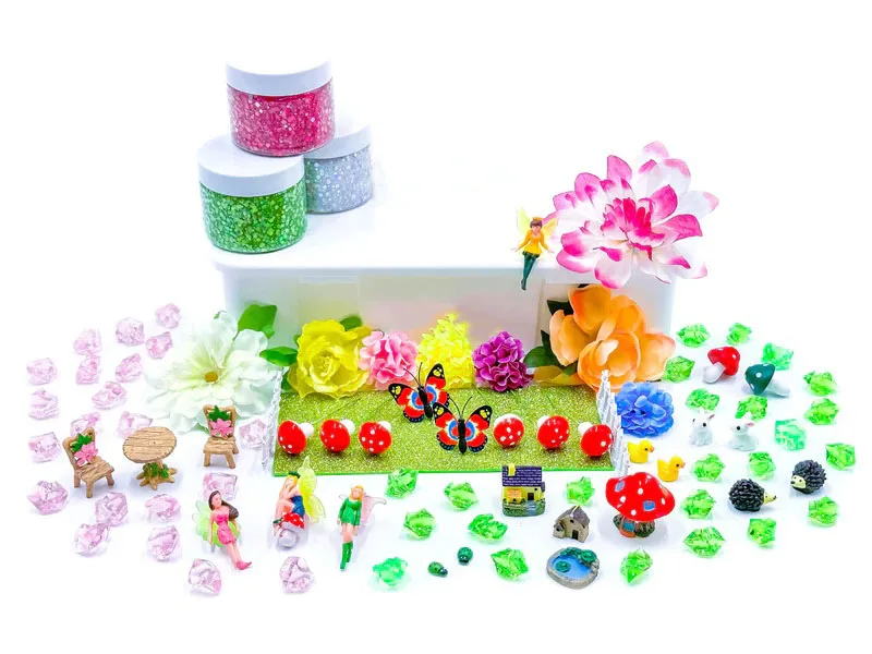 Perfect Kraft Polymer Clay Magical Garden Growing Fairy Kit Modeling Clay Sensory Bin DIY Educational Toy for Kids
