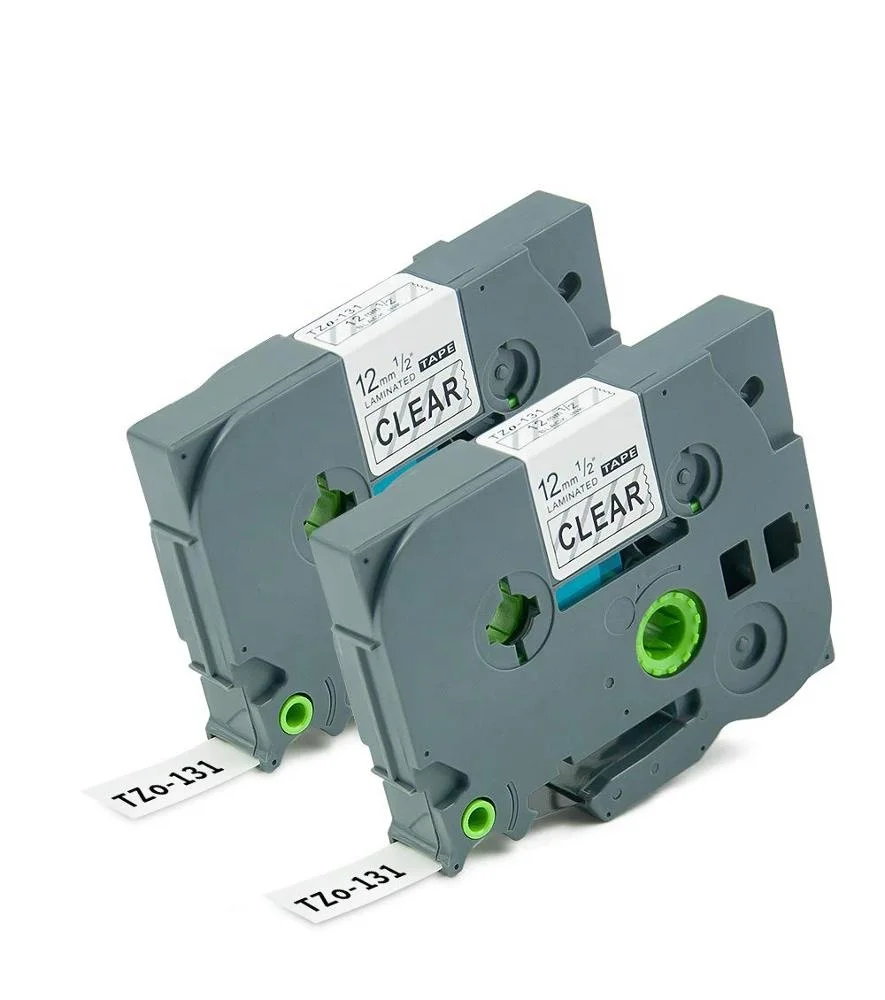 Черная на прозрачной ленте для печати/лента этикеток 12 мм Tze -131 tz 131 tze131 100% совместима с принтером Brother