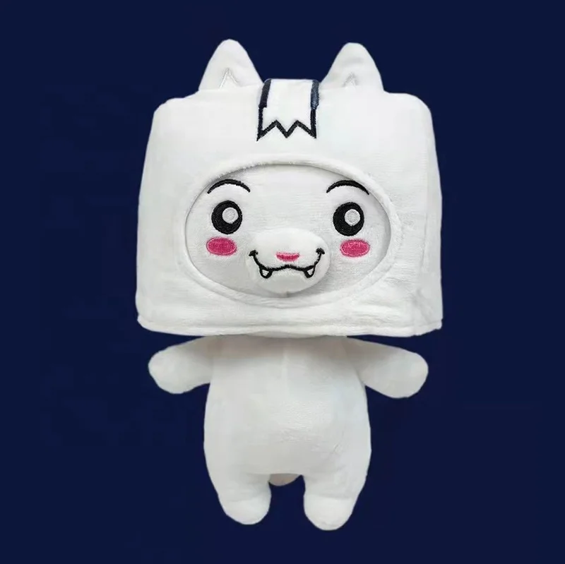 Lankybox Foxy Boxy Stuffed Doll Youtube Luminous Glow in the Dark Rocky Ghosty Plush Toys