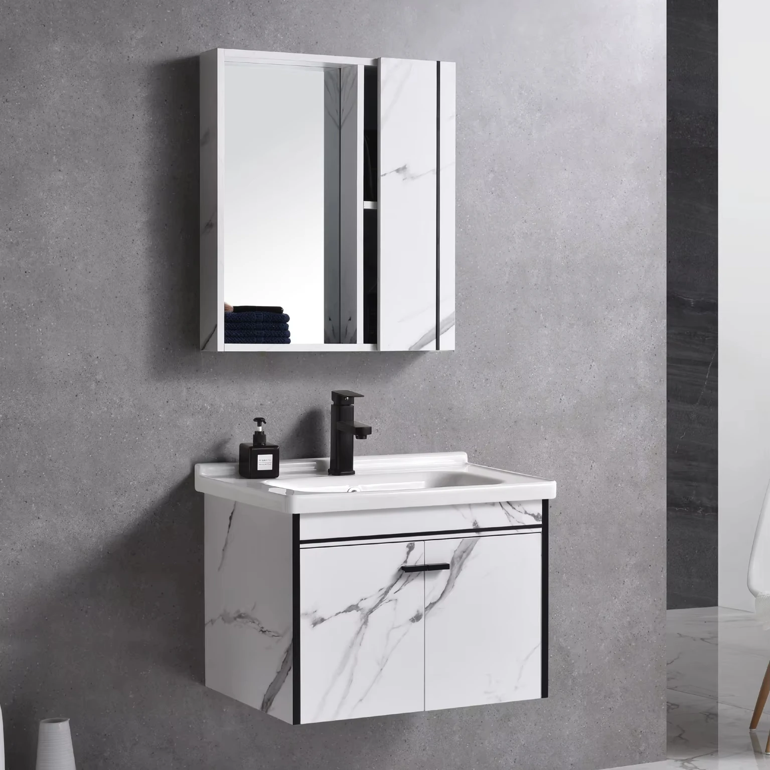 BP Toilet furniture  bathroom vanity wall mirror barth room distribution nordic bathroom sink bathroom cabinet wash basin