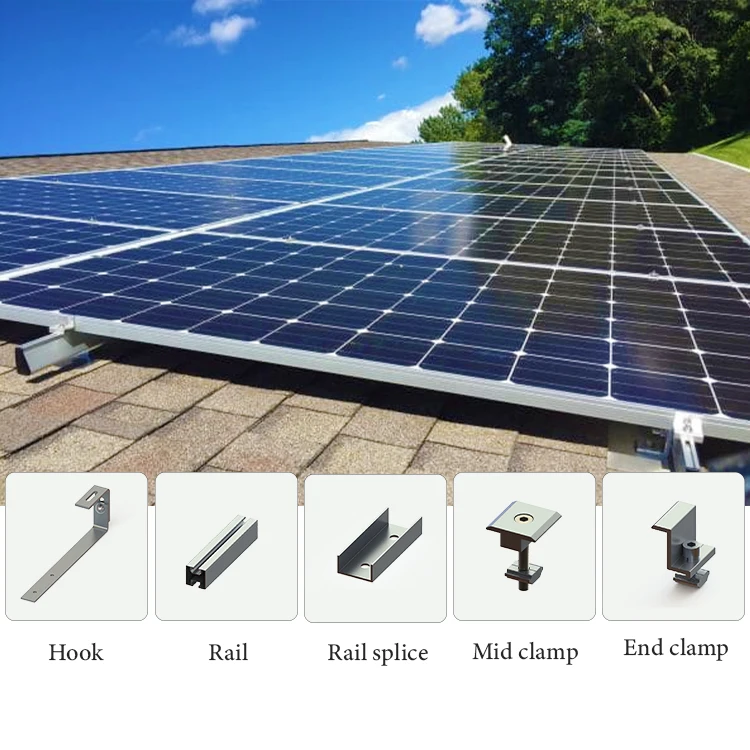 Asphalt Roof Shingles Mounting Bracket Solar PV Racking System tile roof hook solar roof hook shingle tile