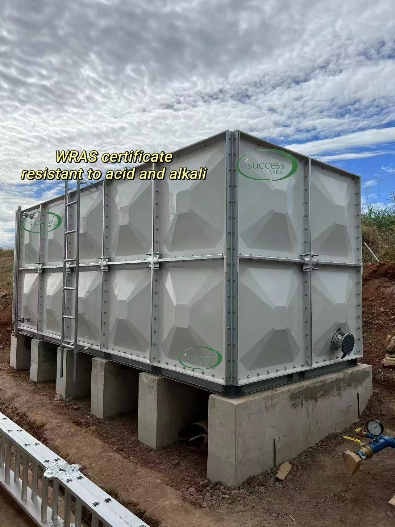 High quality Composite Composite Fiberglass SMC Water tank Fiberglass 20,000 liter reservoir rainwater storage tank