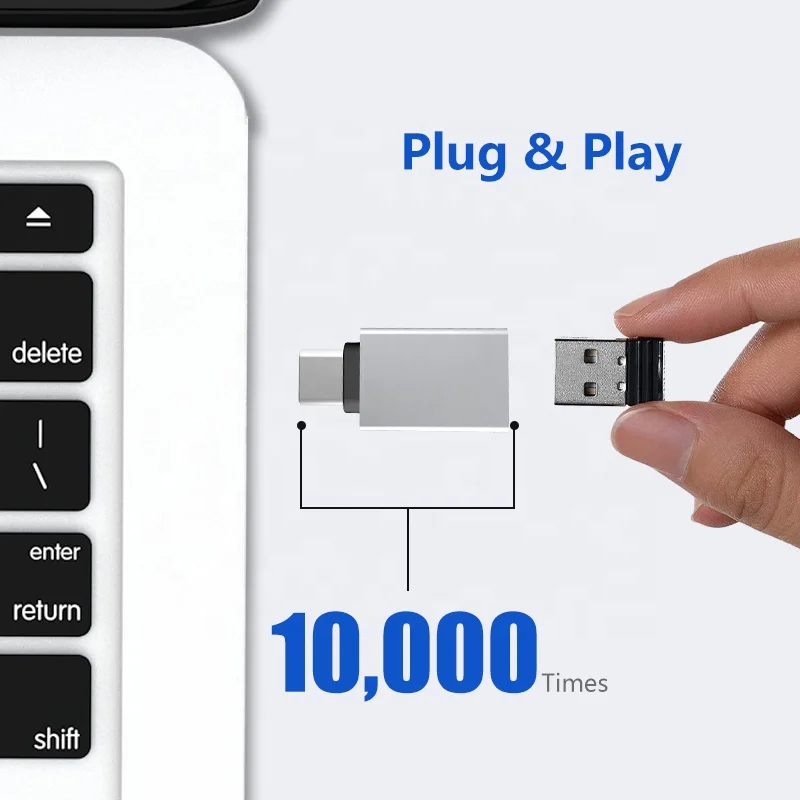 
Mini USB To Type-C 3.0 Female Connector Multiport Otg Adapter For Iphone 