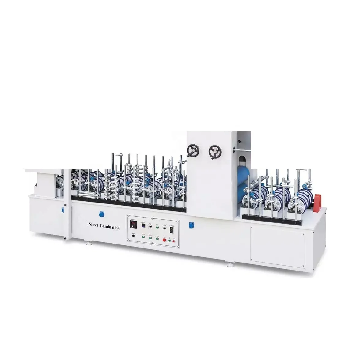 Smart Semi Automatic PVC Film Glue Spreading Profile Wrapping Machines