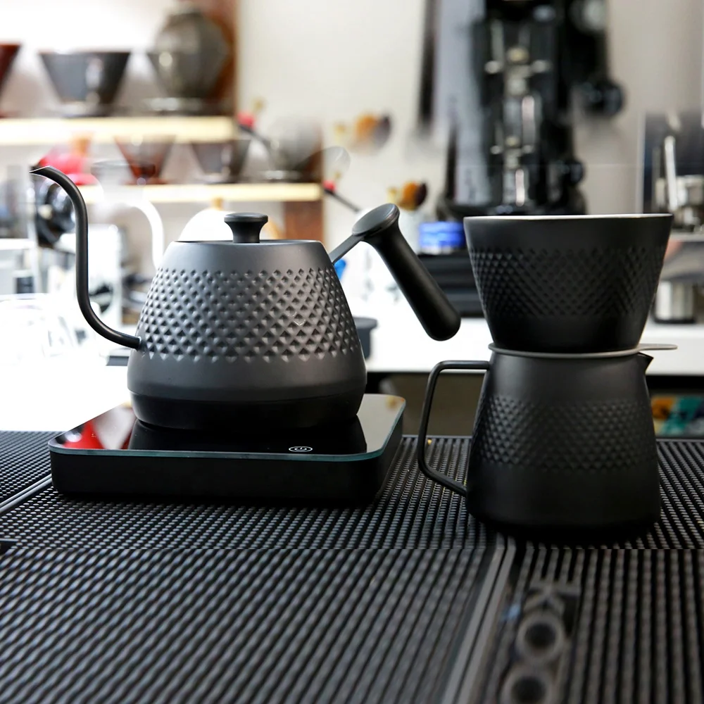 
2020 New pour over coffee Electric Variable Temperatures kettle and dripper Elegant coffee tea gift set 