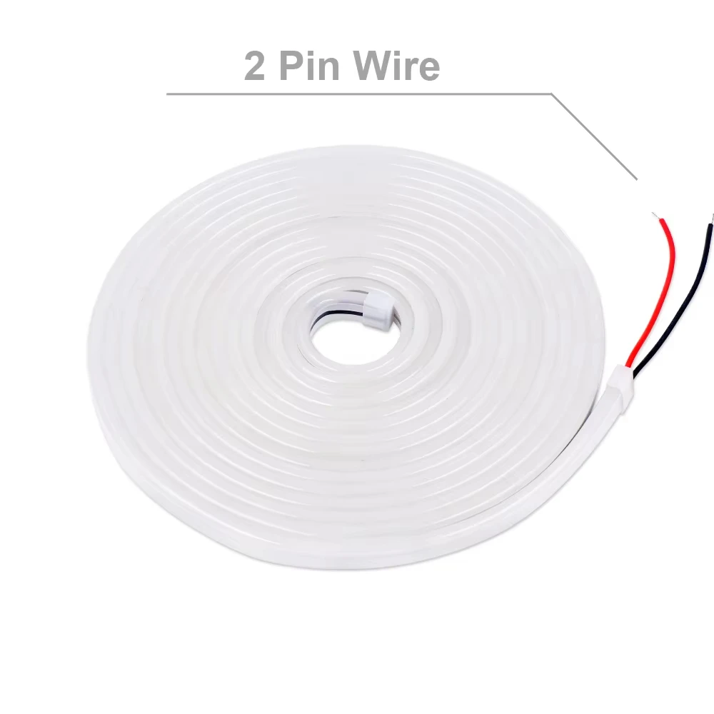 Neon RGB Rope Lights with RF Remote 6*16mm DC12/24V Neon Rope Lights RGB  Gaming Smart Led Strip Lights for Bedroom