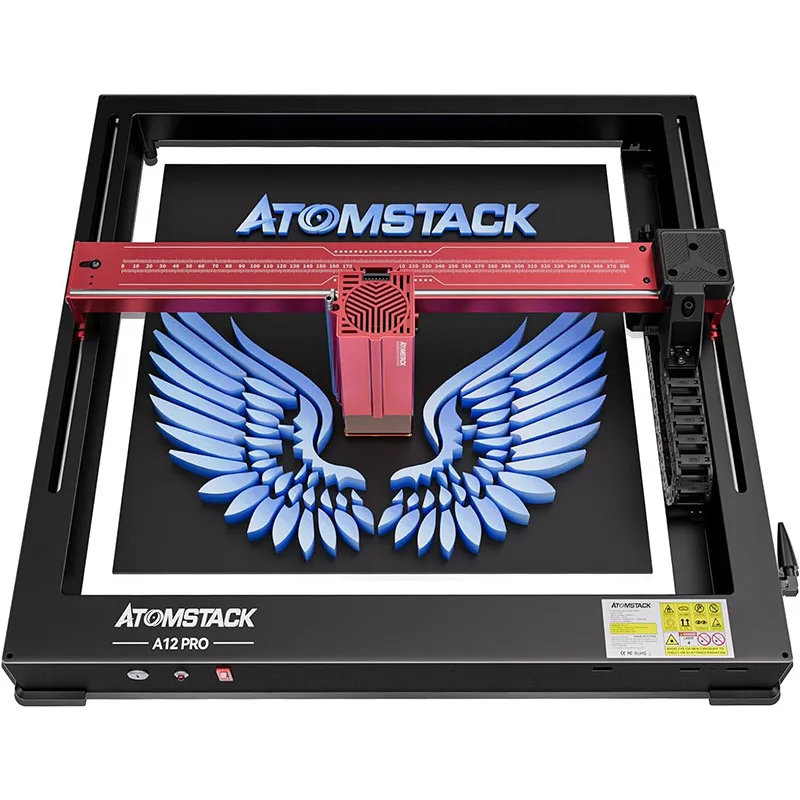 ATOMSTACK A12 X12 PRO 12W Laser Engraver 600mm/s High Speed Unibody Open-Frame Free Installation Laser Engraving Machine