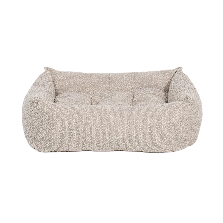 New Upgraded Soft Dog Bed Washable Waterproof Extra Comfortable Warm Boucle Portable Luxury Dog Bed