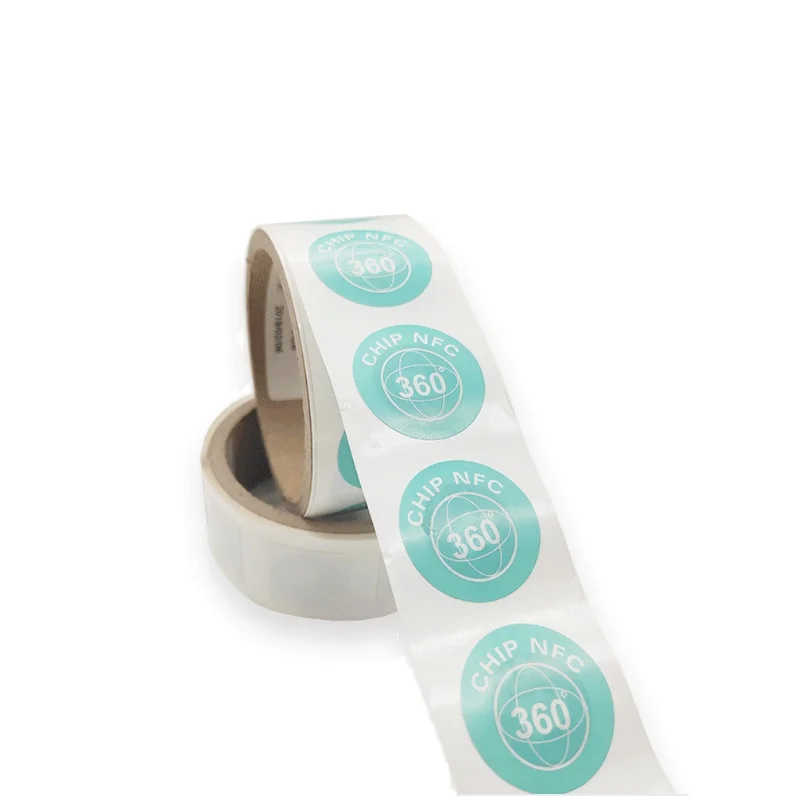 Passive Contactless Smart Label RFID HF NFC Sticker tags Waterproof PET Inlay Tag
