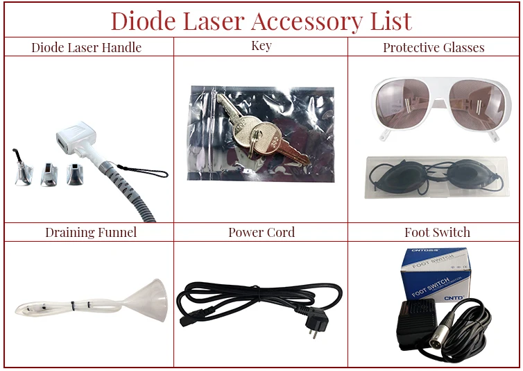 Diode Laser 755 808 940 1064/Laser Hair Removal Machine Diode Laser Hair Removal With 2000w Treatment Head