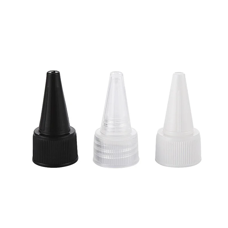
18/410 20/410 24/410 plastic twist cap black twist cover lid squeeze pointed mouth cap 