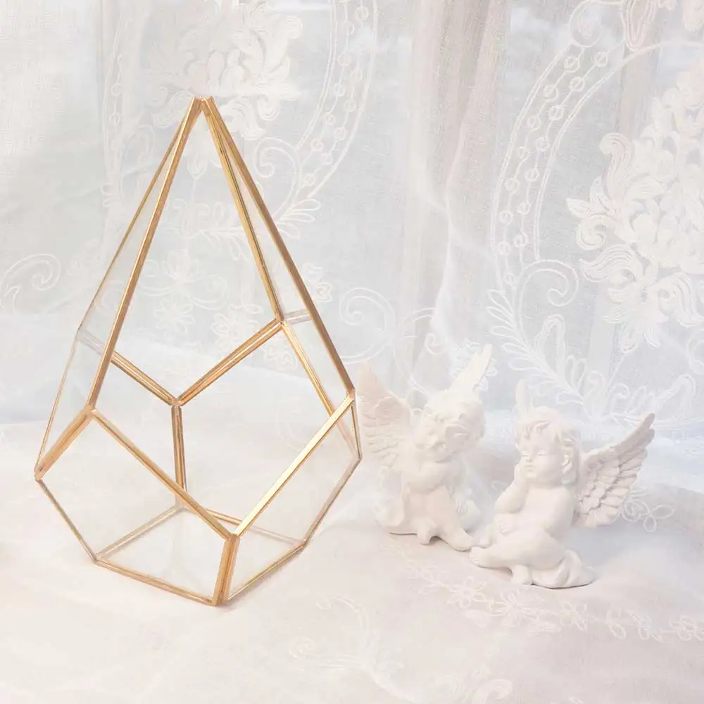 Geometric Glass Terrarium Wholesale Decorations for Home Tabletop Vase Europe