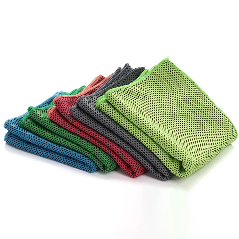 Custom Sublimation Soft Pva Cooling Face Towels Printed Sports Neck Microfiber Towel Instant Super Ice Cooling Gym Towel