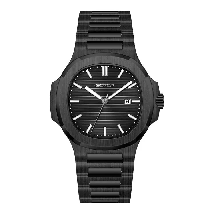 Custom ODM OEM Luxury Mens Watches High Quality Stainless Steel Fashionable Quartz Waterproof