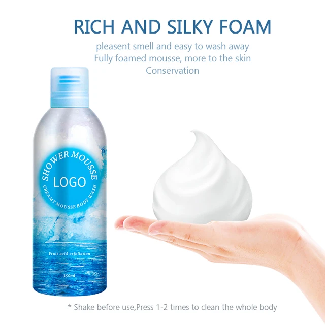 Hot Selling Cloud Bath Amino Acid Bubble Mousse Shower Whitening Moisturizing Shower Gel Mousse