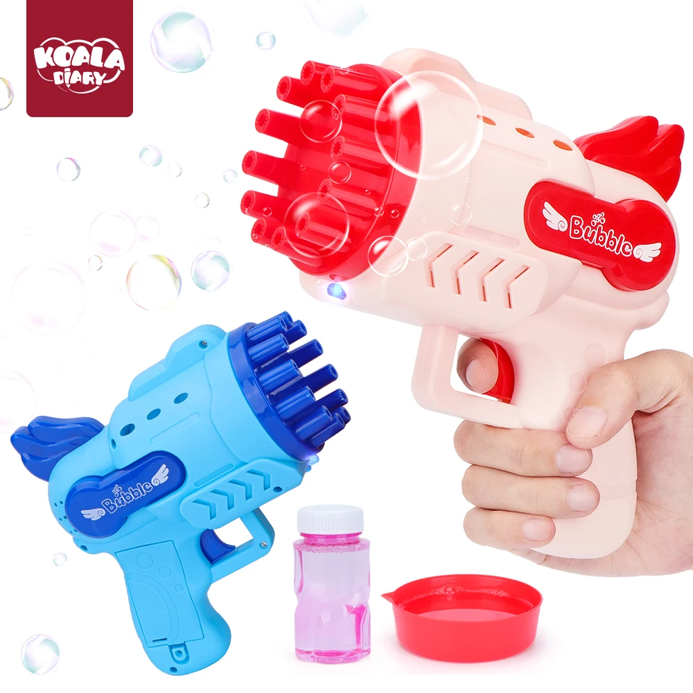 Hot Selling Summer Bubble Toy, Bubble Gun with Bottle Bubble Solution for Kids, Bubble Maker Blower for Kids