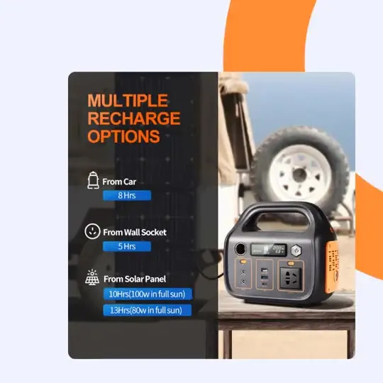 Solar Storage Battery Power Supply Charger Portable Station 500W 800W 1000W