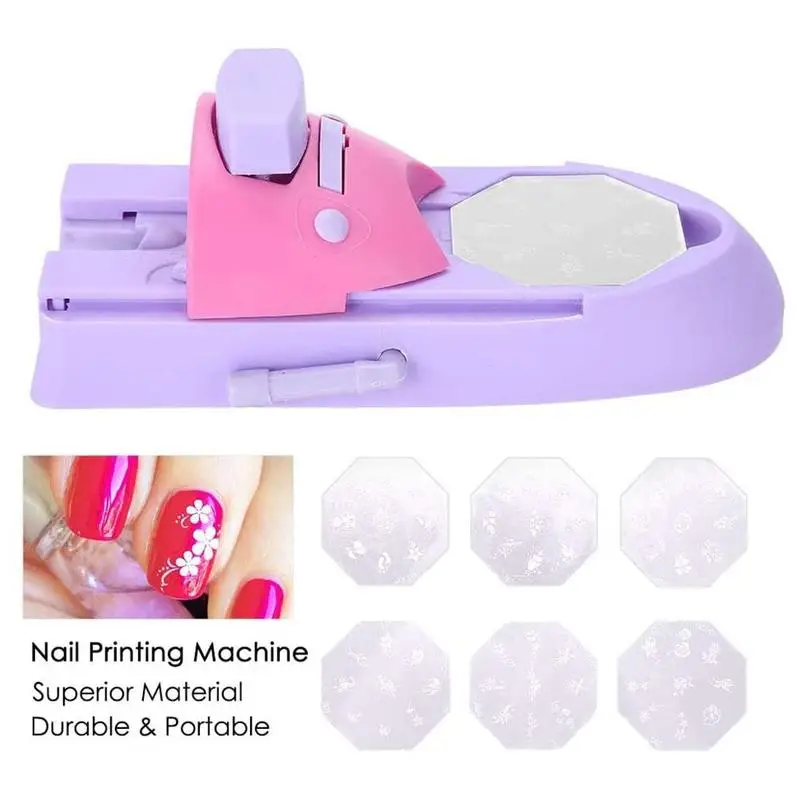 Diy 3D Portable Digital Art Nail Automatic Printer Manicure Machine Nail Printer Machine 3D Digital Nail Art