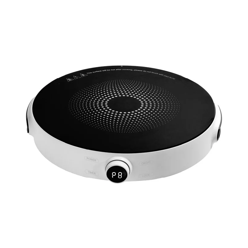 Free Standing Induction Cooktop Round Shape Induction Hob Temperature Intelligent Control Induction Cooker