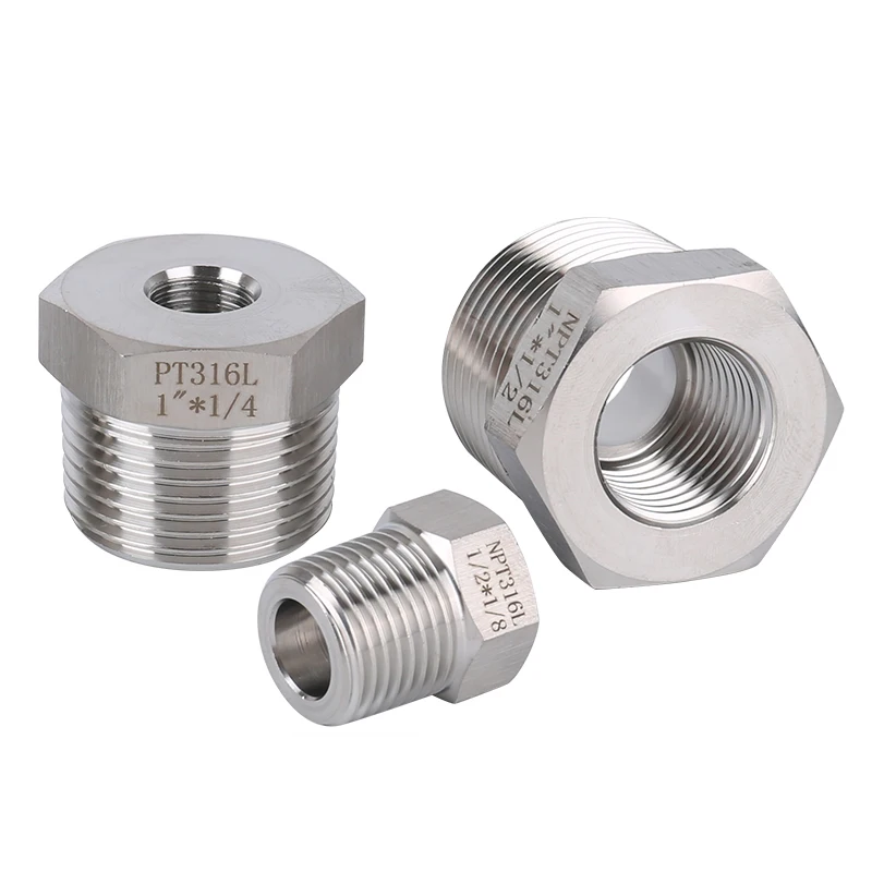 forged steel F316 3000# thread hex reducing bushing