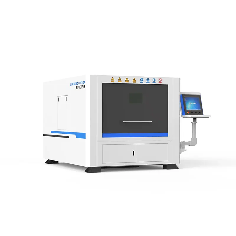 Non smoke full enclosed small fiber laser cutting machine 1KW 1.5KW 1313G for craft gift and tool manufacture