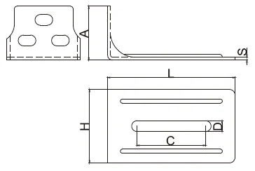 sliding gate catcher bracket adjustable door end stopper bracket