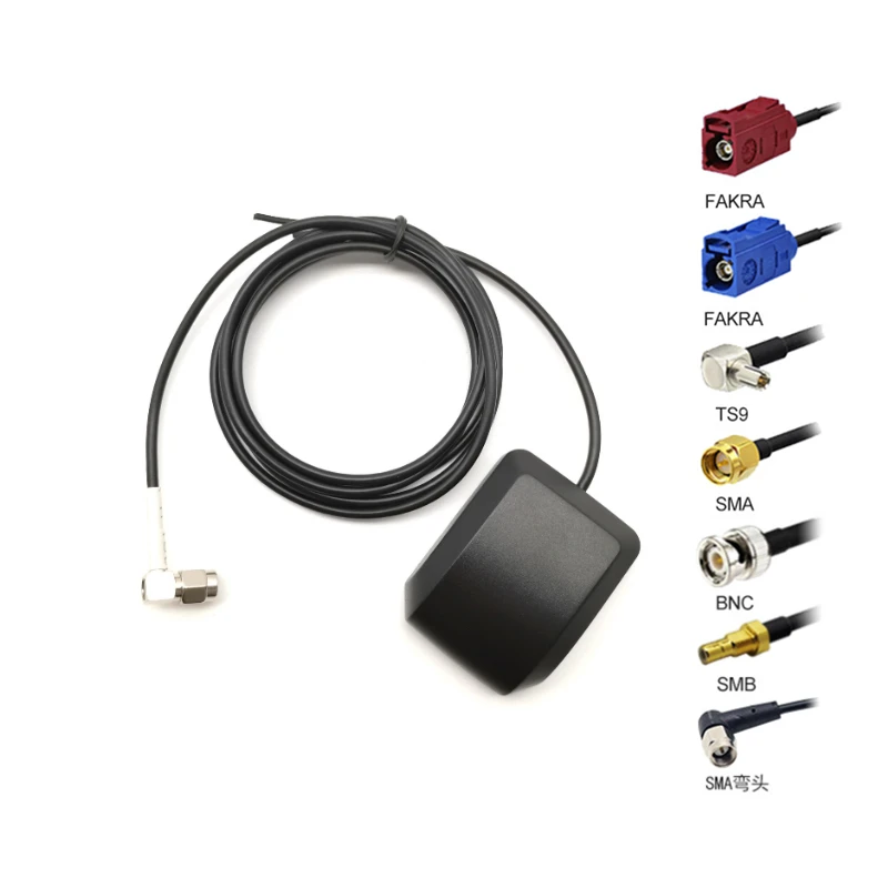 Factory price gps bd glonass external antennas active cable fakra sma tnc connector tracker car gps antenna navigation system