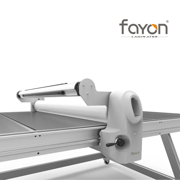 FY1325 smart table flatbed pneumatic manual cold roller laminator machine for laminating